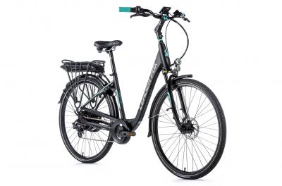 elektrobicykle---city-bicykel-s-elektropohonom-leader-fox-induktora--28--36v-16-ah-16-5---cierna-matna-svetla-zelena elektrobicykle---city-bicykel-s-elektropohonom-leader-fox-induktora--28--36v-16-ah-16-5---cierna-matna-svetla-zelena