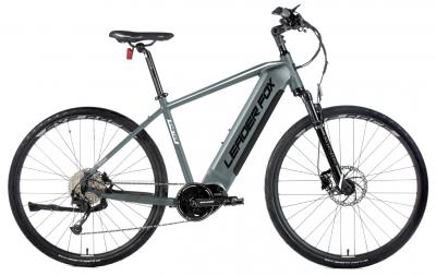 Elektrobicykle - Bicykel s elektropohonom Leader Fox EXETER 28" 36V/17,5 Ah s motorom BAFANG MODEST | 17.5 " SIVÁ/ BIELA